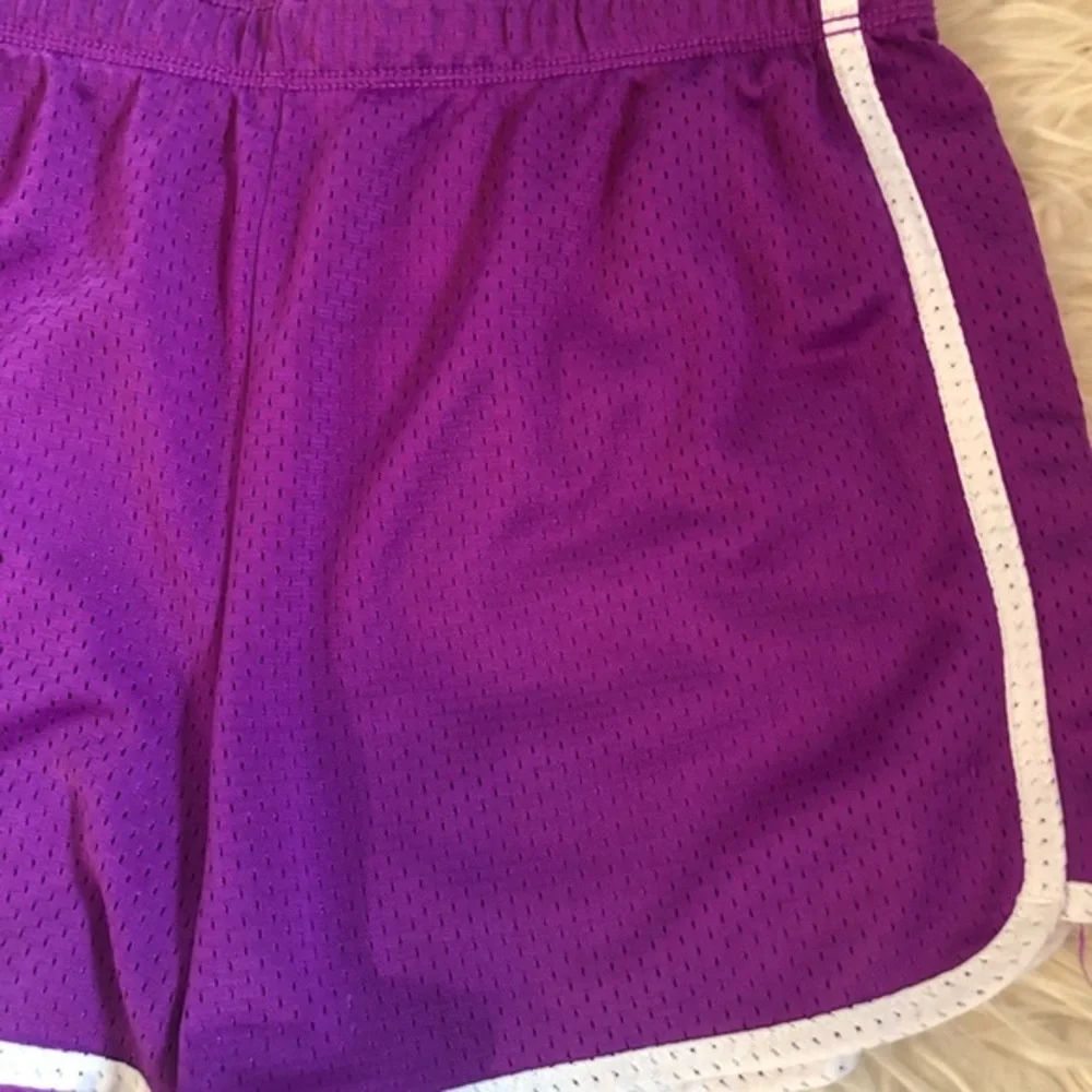 Justice purple running shorts sz 14